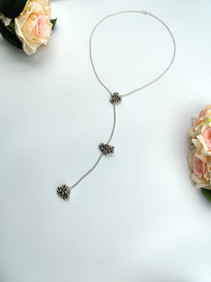 Necklace - Silver chain and Ghungroo Necklace