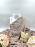 Seed Bead Necklace Set - Orange Delight