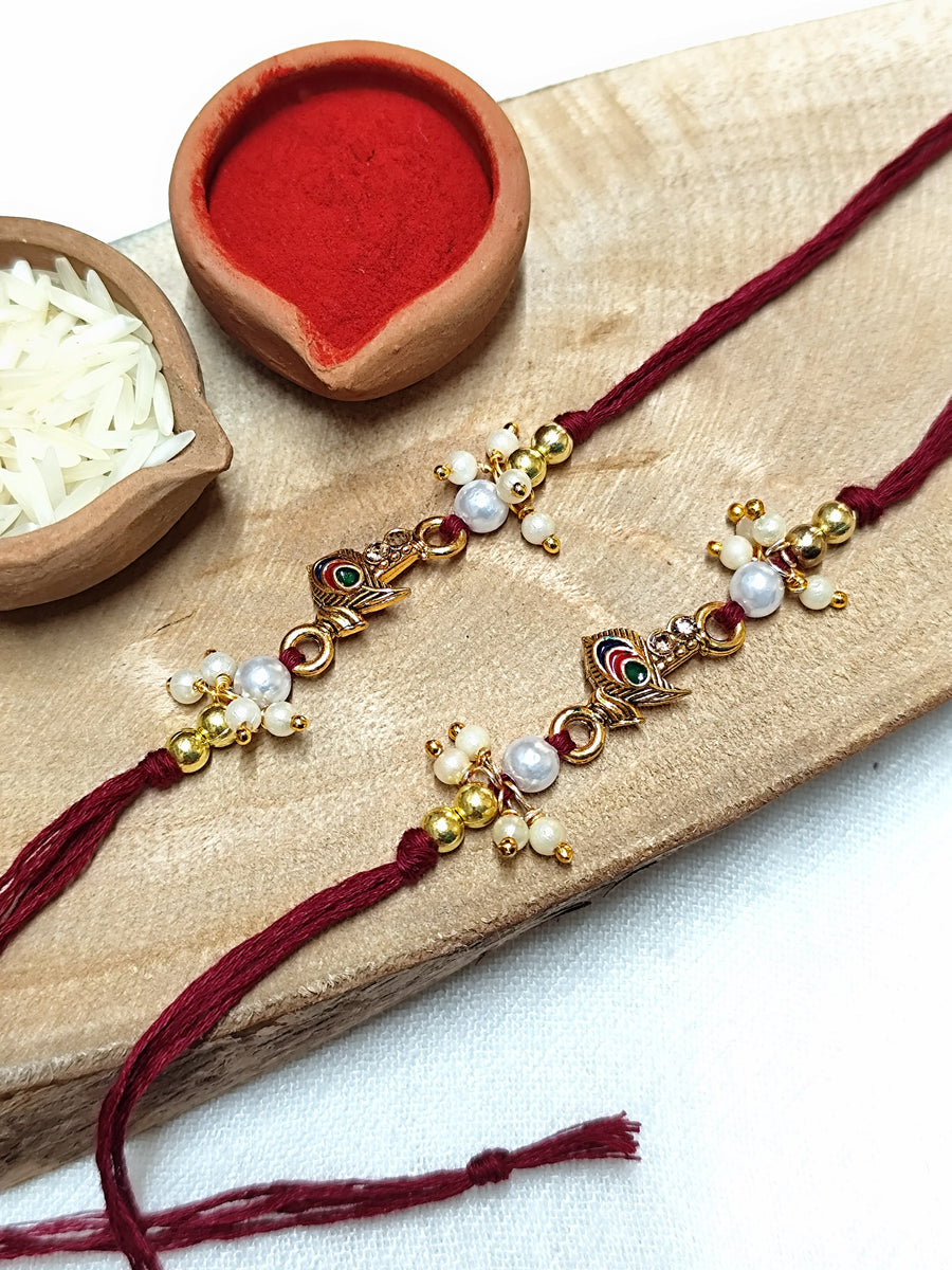 Peacock Feather Bhai Rakhi