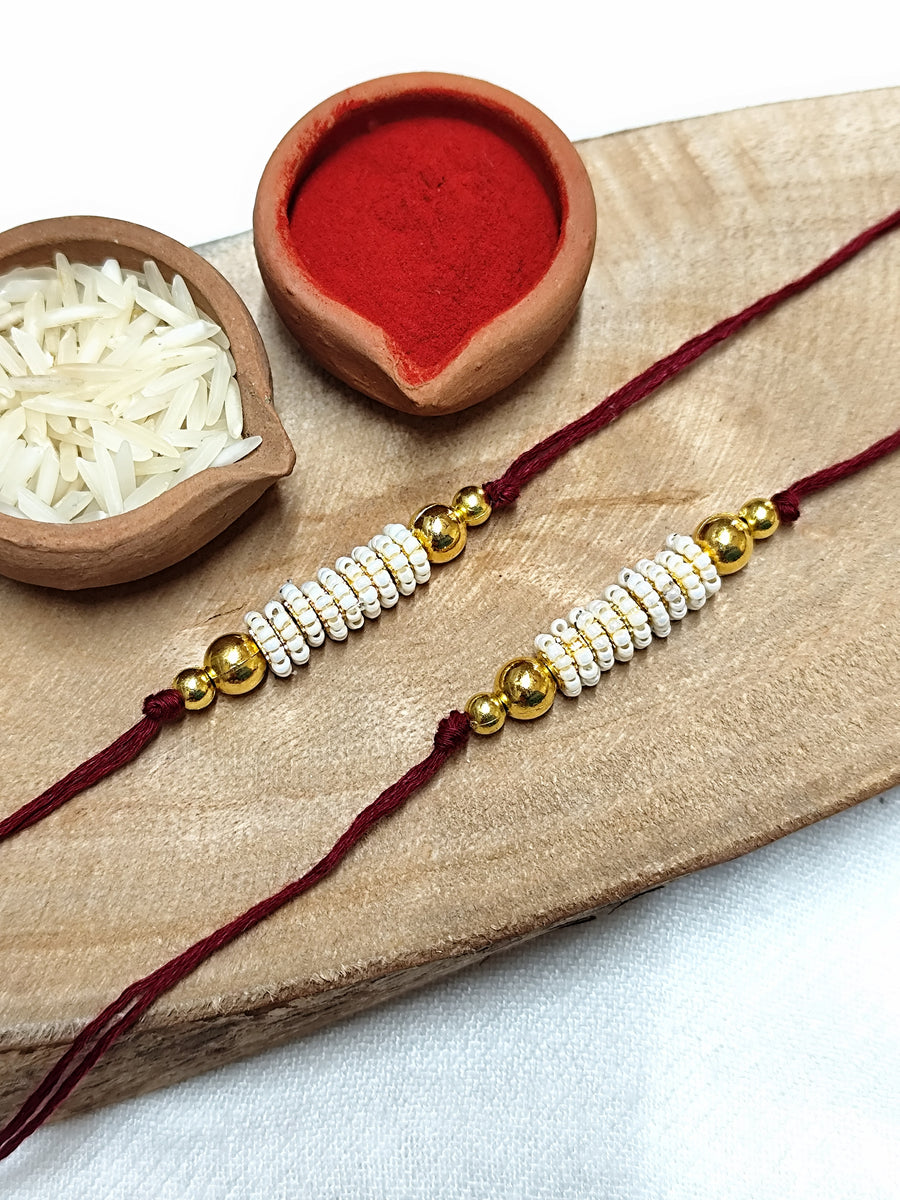 Seed Bead Rings Bhai Rakhi