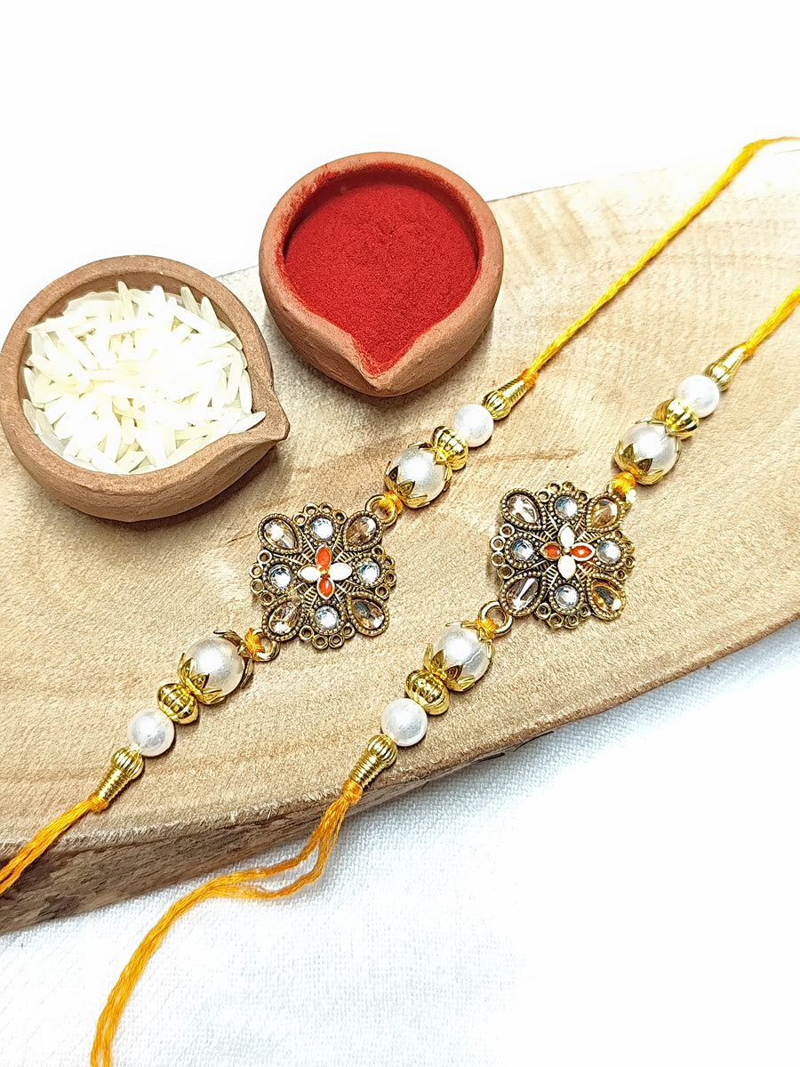 Flower pendant Bhai Rakhi