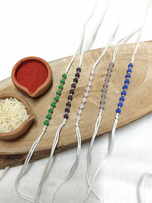 Bhai Rakhi- Opaque Crystal Rakhi