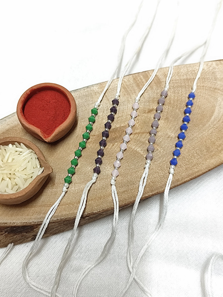 Bhai Rakhi- Opaque Crystal Rakhi