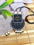 Hand painted Zodiac sign Necklace Set - Aquarius
