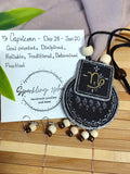 Hand painted Zodiac sign Necklace Set - Capricorn