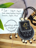Hand painted Zodiac sign Necklace Set - Leo
