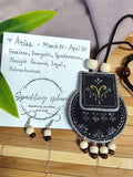 Hand painted Zodiac sign Necklace Set - Aries