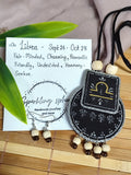 Hand painted Zodiac sign Necklace Set - Libra