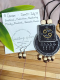 Hand painted Zodiac sign Necklace Set - Cancer